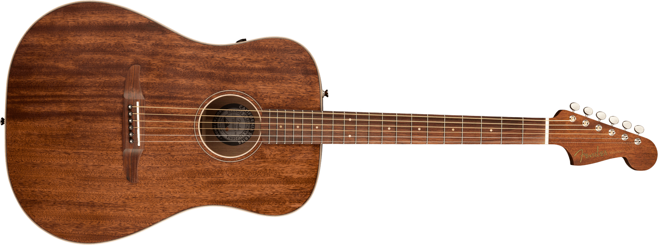 Fender Redondo Special California Dreadnought Tout Acajou Pf +housse - Natural Satin - Elektro-akoestische gitaar - Main picture