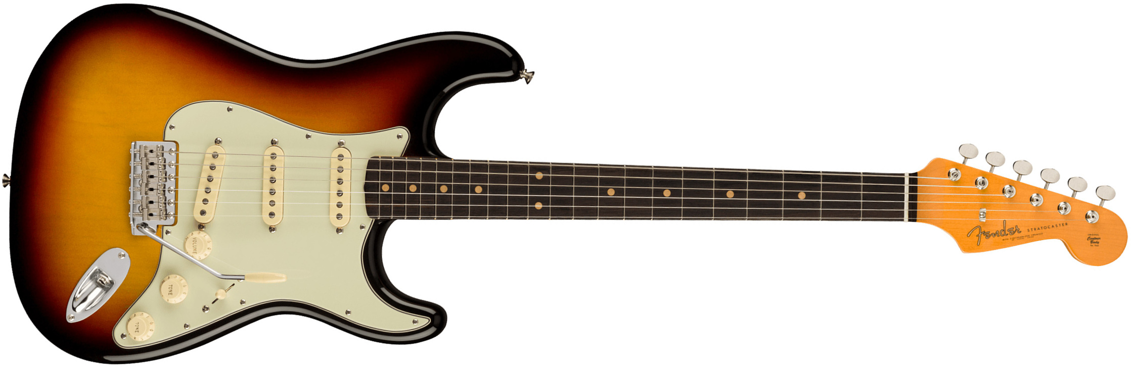 Fender Strat 1961 American Vintage Ii Usa 3s Trem Rw - 3-color Sunburst - Elektrische gitaar in Str-vorm - Main picture