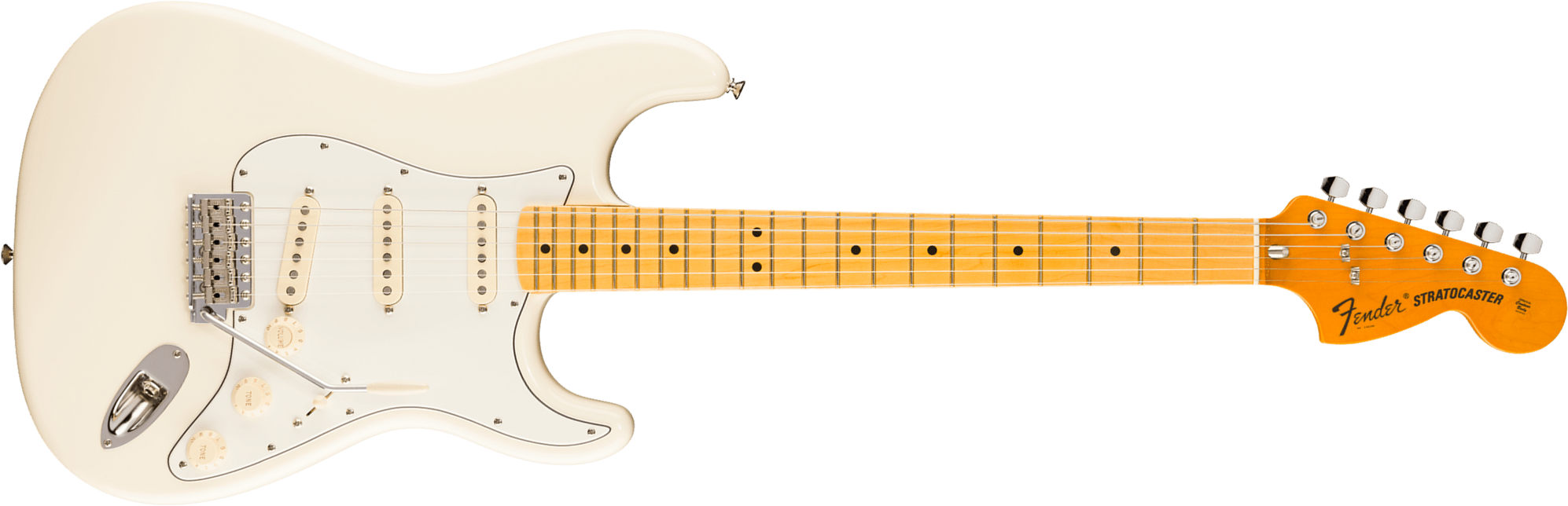 Fender Strat 1973 American Vintage Ii Ltd Usa 3s Trem Mn - Olympic White - Elektrische gitaar in Strat vorm - Main picture