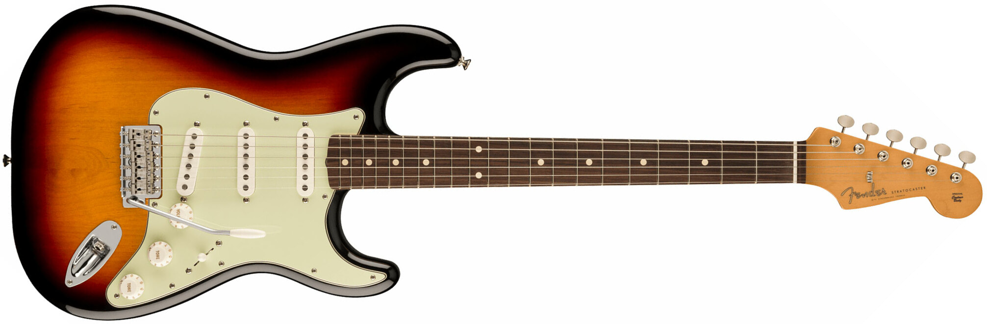 Fender Strat 60s Vintera 2 Mex 3s Trem Rw - 3-color Sunburst - Elektrische gitaar in Str-vorm - Main picture