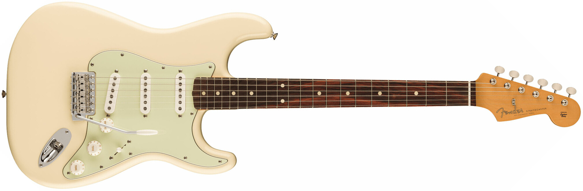 Fender Strat 60s Vintera 2 Mex 3s Trem Rw - Olympic White - Elektrische gitaar in Str-vorm - Main picture