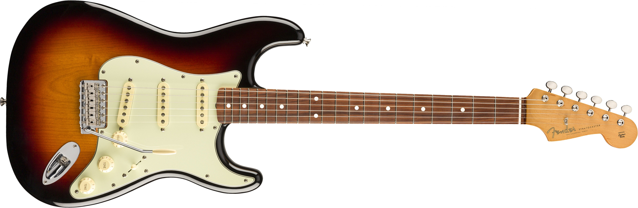 Fender Strat 60s Vintera Vintage Mex Pf - 3-color Sunburst - Elektrische gitaar in Str-vorm - Main picture