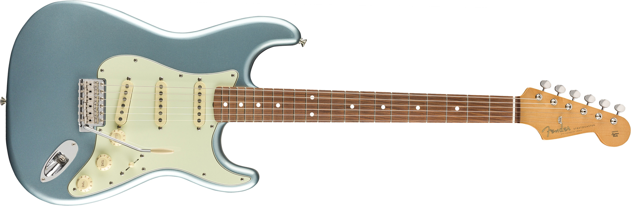 Fender Strat 60s Vintera Vintage Mex Pf - Ice Blue Metallic - Elektrische gitaar in Str-vorm - Main picture