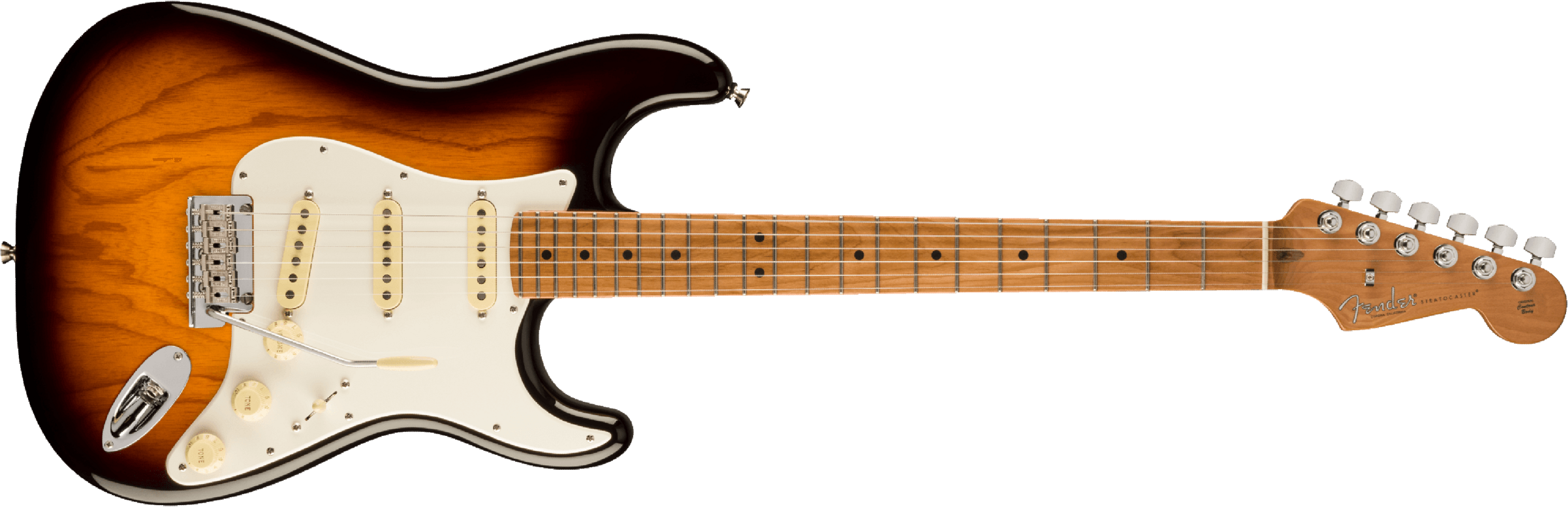 Fender Strat American Pro Ii Ltd 3s Custom Shop Trem Mn - 2-color Sunburst - Elektrische gitaar in Str-vorm - Main picture