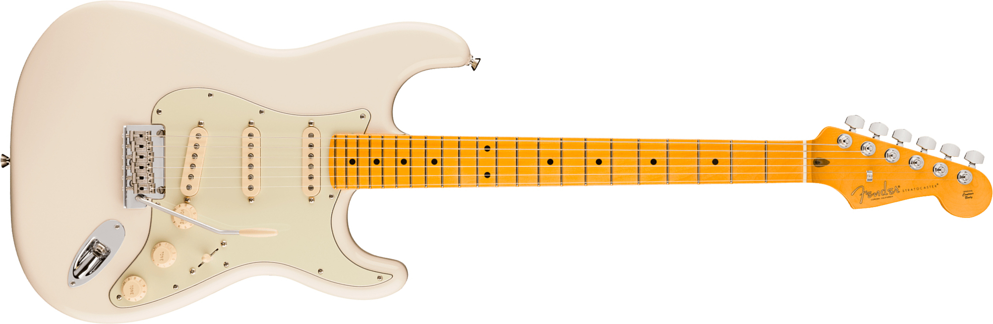 Fender Strat American Pro. Usa  3s Trem Mn - Olympic White - Elektrische gitaar in Strat vorm - Main picture