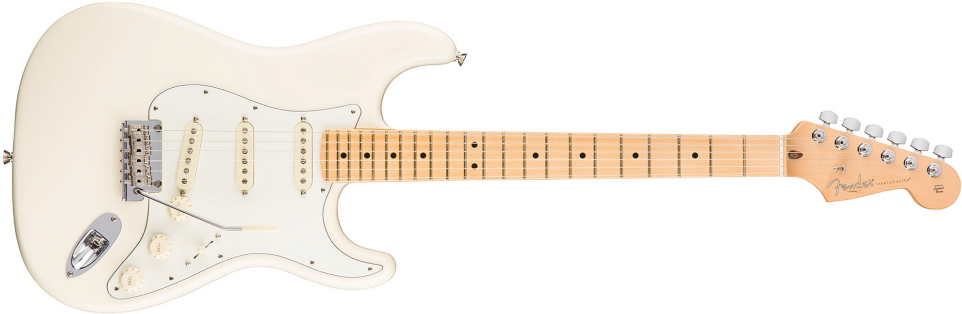 Fender Strat American Professional 2017 3s Usa Mn - Olympic White - Elektrische gitaar in Str-vorm - Main picture