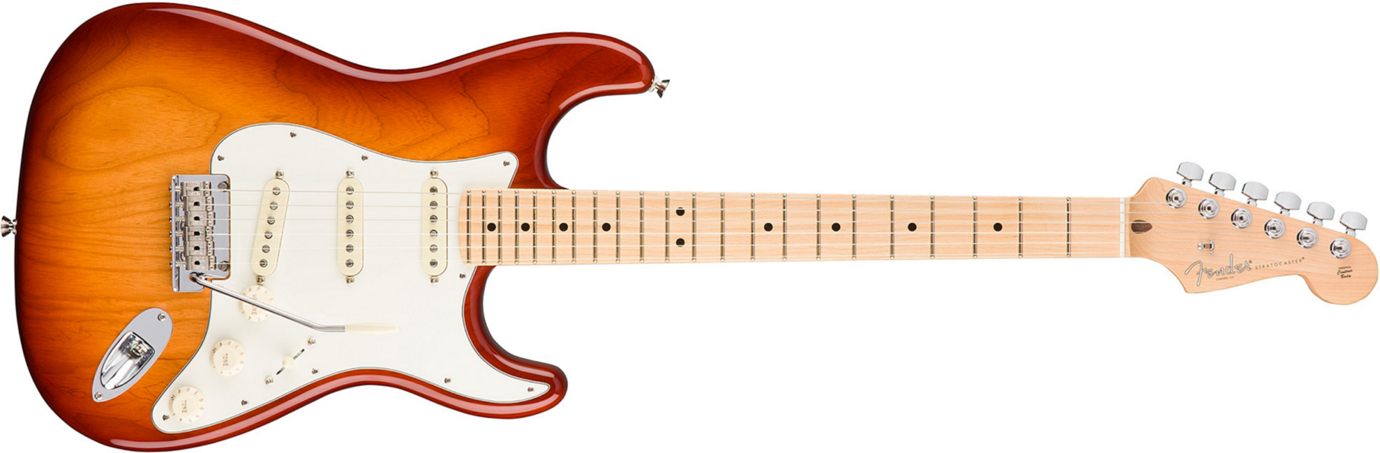 Fender Strat American Professional 2017 3s Usa Mn - Sienna Sunburst - Elektrische gitaar in Str-vorm - Main picture
