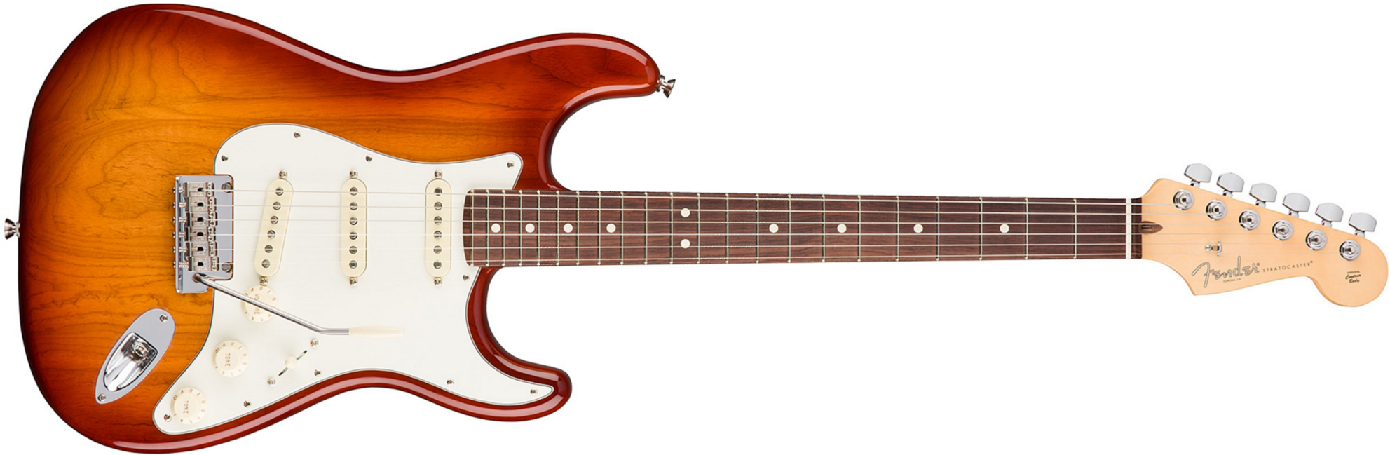 Fender Strat American Professional 2017 3s Usa Rw - Sienna Sunburst - Elektrische gitaar in Str-vorm - Main picture