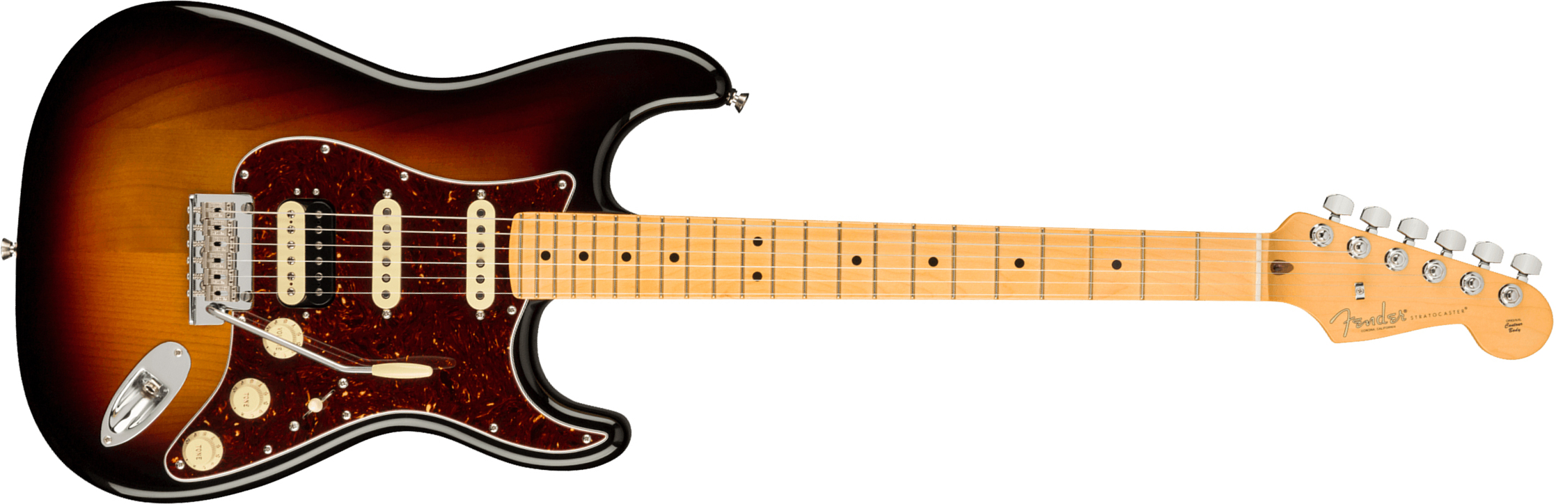 Fender Strat American Professional Ii Hss Usa Mn - 3-color Sunburst - Elektrische gitaar in Str-vorm - Main picture