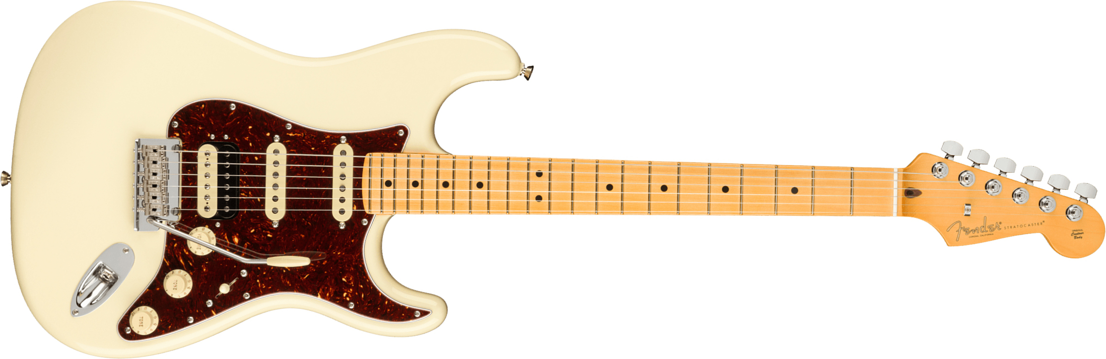 Fender Strat American Professional Ii Hss Usa Mn - Olympic White - Elektrische gitaar in Str-vorm - Main picture