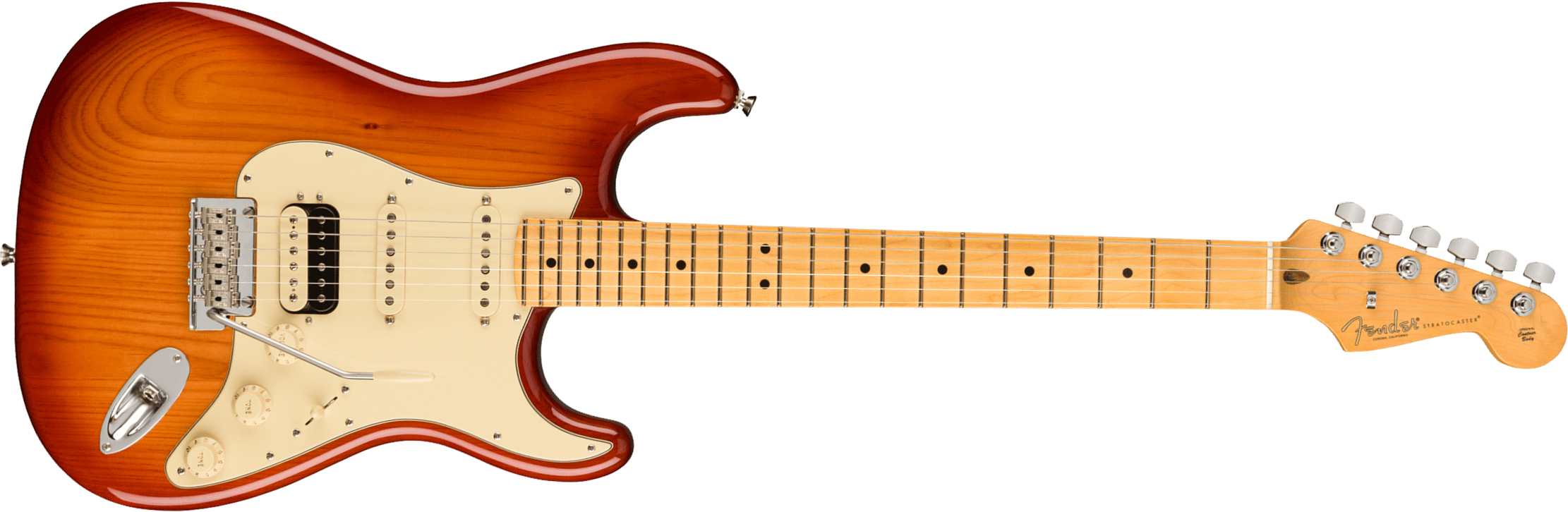 Fender Strat American Professional Ii Hss Usa Mn - Sienna Sunburst - Elektrische gitaar in Str-vorm - Main picture