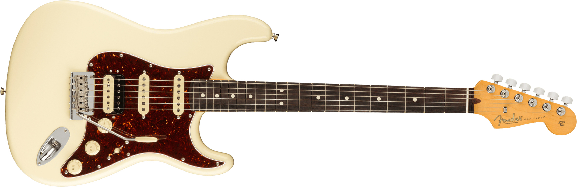 Fender Strat American Professional Ii Hss Usa Rw - Olympic White - Elektrische gitaar in Str-vorm - Main picture