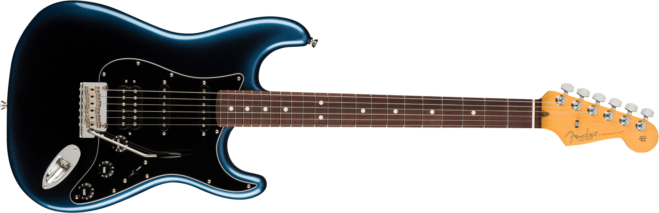 Fender Strat American Professional Ii Hss Usa Rw - Dark Night - Elektrische gitaar in Str-vorm - Main picture