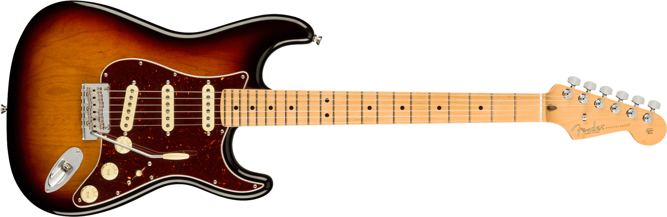 Fender Strat American Professional Ii Usa Mn - 3-color Sunburst - Elektrische gitaar in Str-vorm - Main picture
