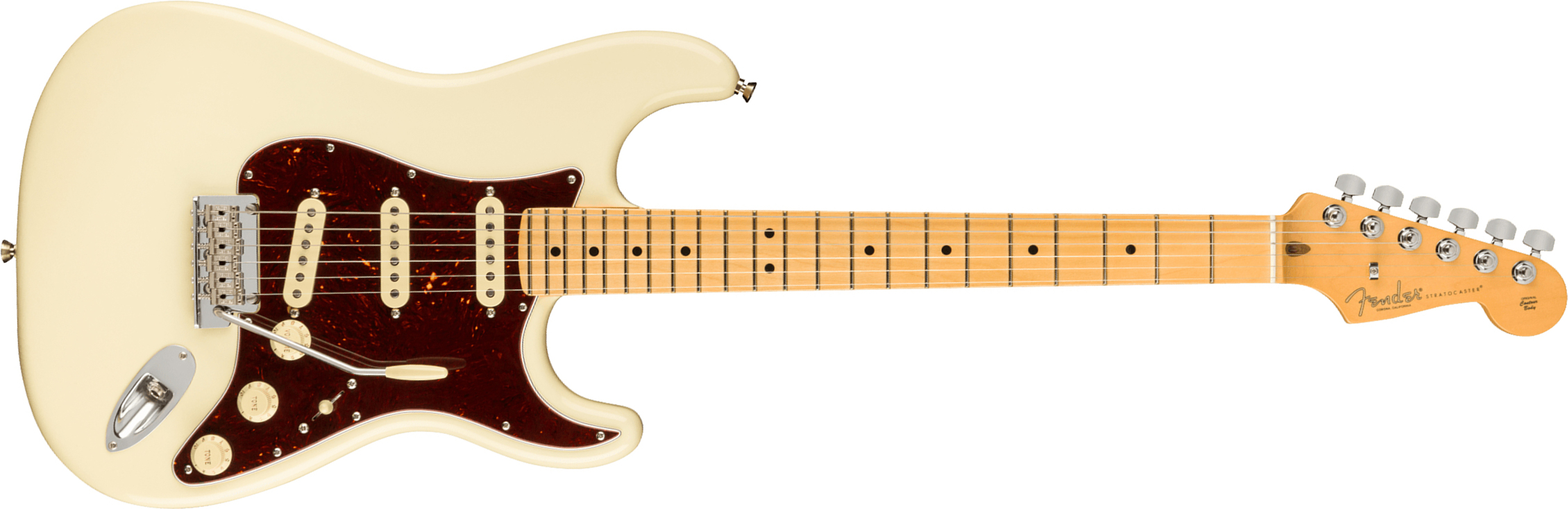 Fender Strat American Professional Ii Usa Mn - Olympic White - Elektrische gitaar in Str-vorm - Main picture