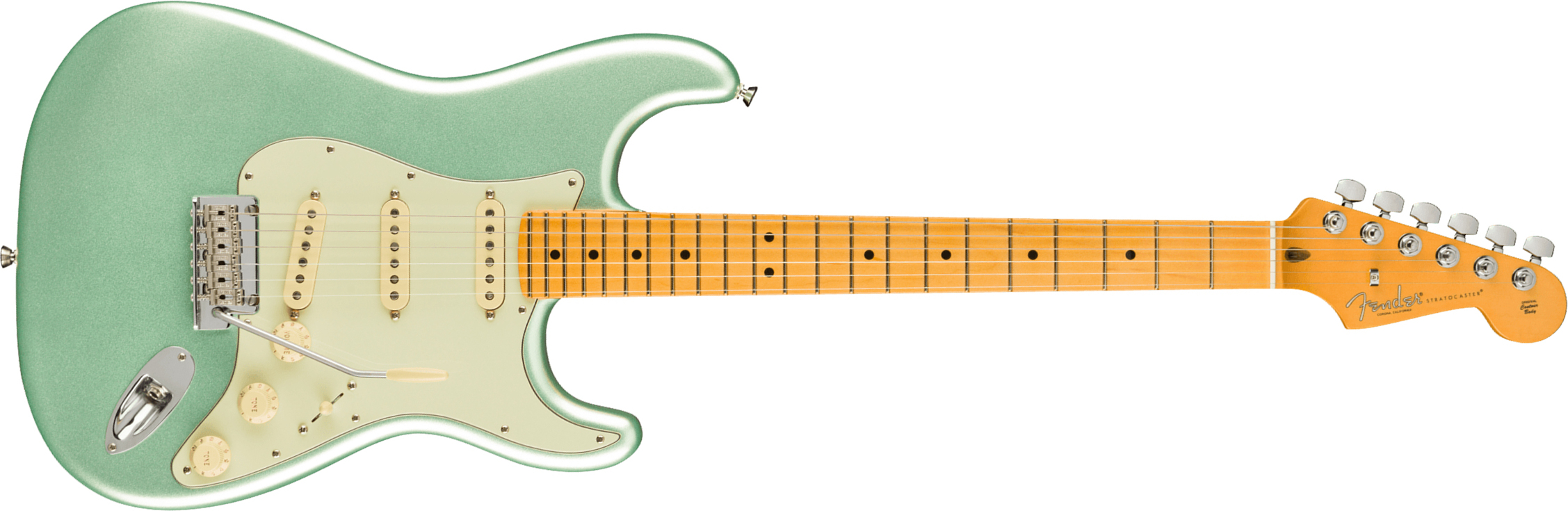 Fender Strat American Professional Ii Usa Mn - Mystic Surf Green - Elektrische gitaar in Str-vorm - Main picture
