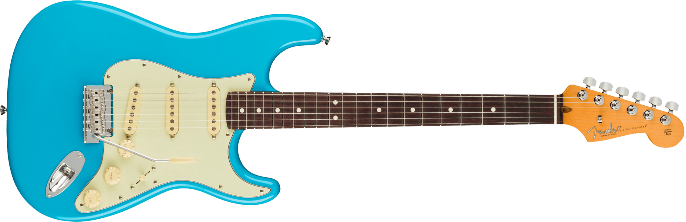Fender Strat American Professional Ii Usa Rw - Miami Blue - Elektrische gitaar in Str-vorm - Main picture