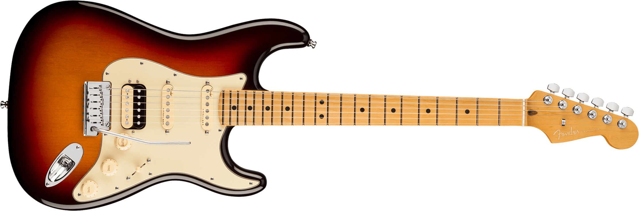 Fender Strat American Ultra Hss 2019 Usa Mn - Ultraburst - Elektrische gitaar in Str-vorm - Main picture