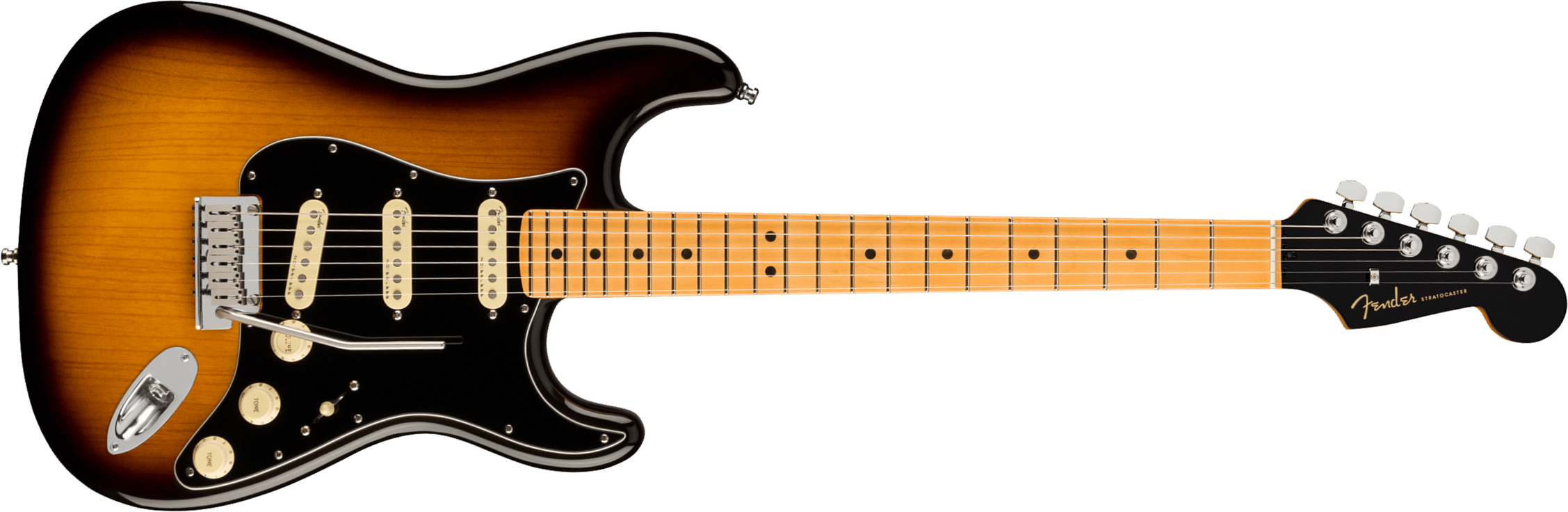 Fender Strat American Ultra Luxe Usa Mn +etui - 2-color Sunburst - Elektrische gitaar in Str-vorm - Main picture