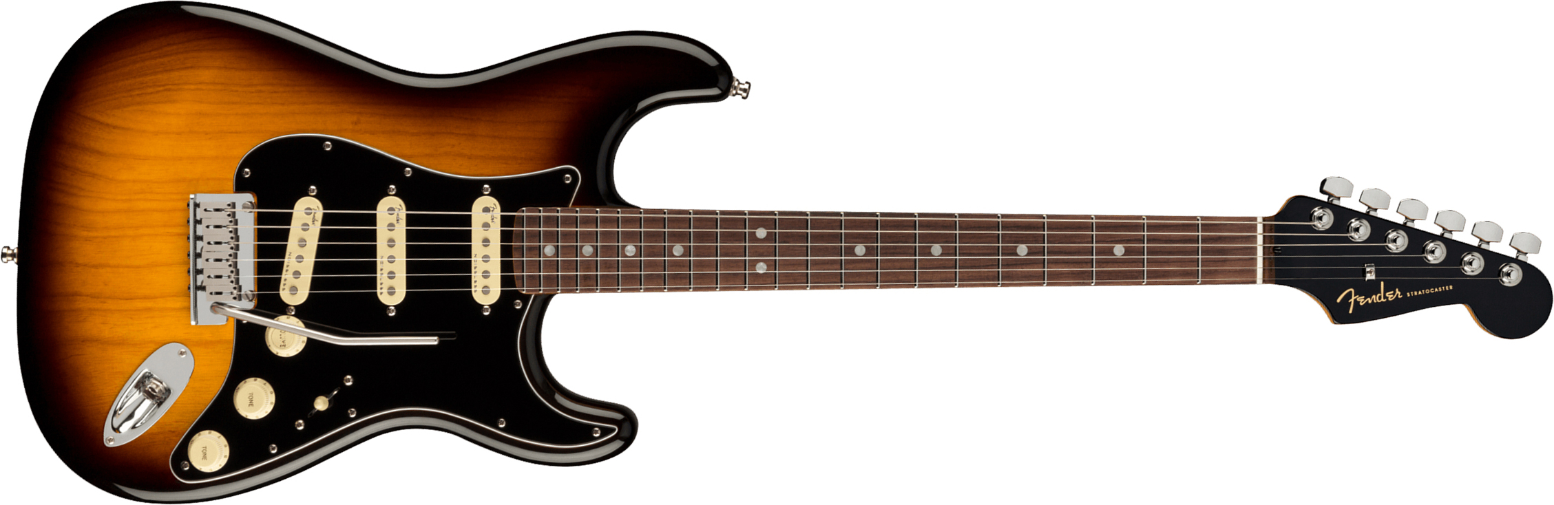 Fender Strat American Ultra Luxe Usa Rw +etui - 2-color Sunburst - Elektrische gitaar in Str-vorm - Main picture