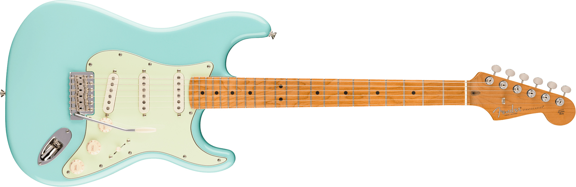 Fender Strat Classic American Pro Ltd Usa 3s Trem Mn - Daphne Blue - Elektrische gitaar in Strat vorm - Main picture