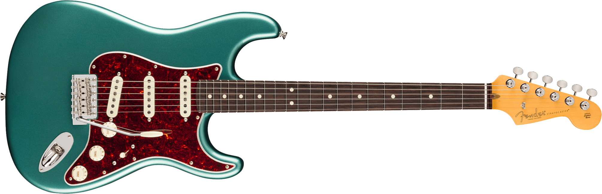 Fender Strat Classic American Pro Usa 3s Trem Rw - Faded Sherwood Green Metallic - Elektrische gitaar in Strat vorm - Main picture