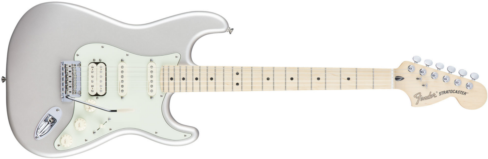 Fender Strat Deluxe Hss Mex Mn 2016 - Blizzard - Elektrische gitaar in Str-vorm - Main picture