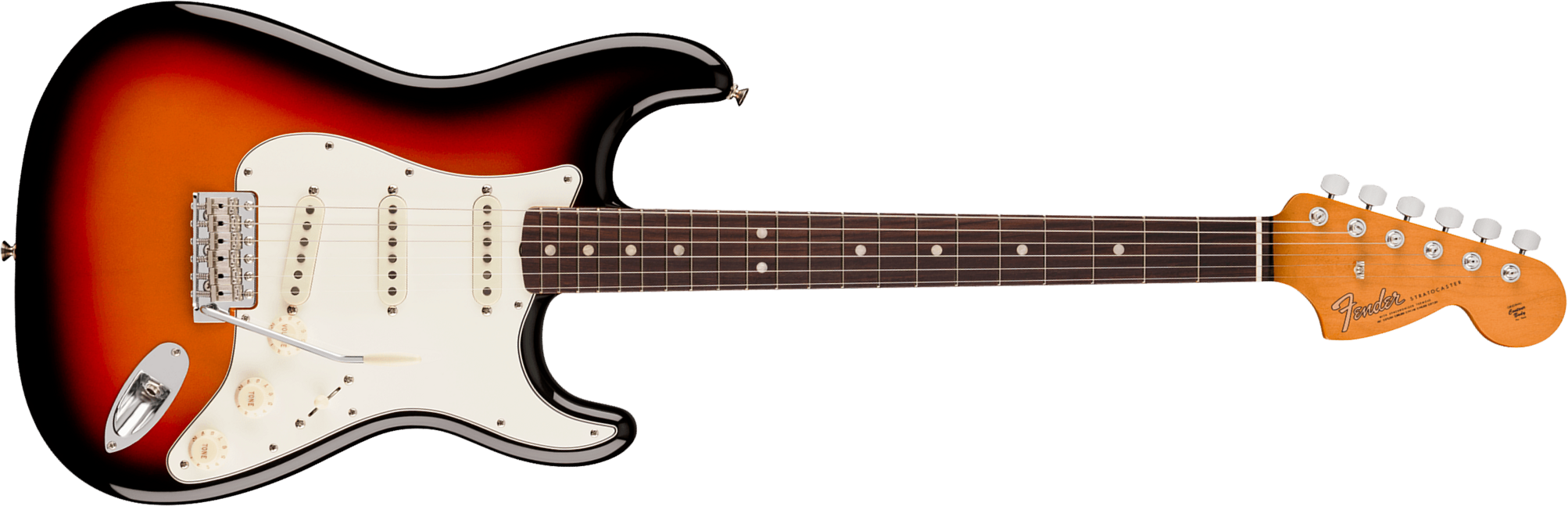Fender Strat Early 60s Vintera 3 Mex 3s Trem Rw - 3-color Sunburst - Elektrische gitaar in Strat vorm - Main picture