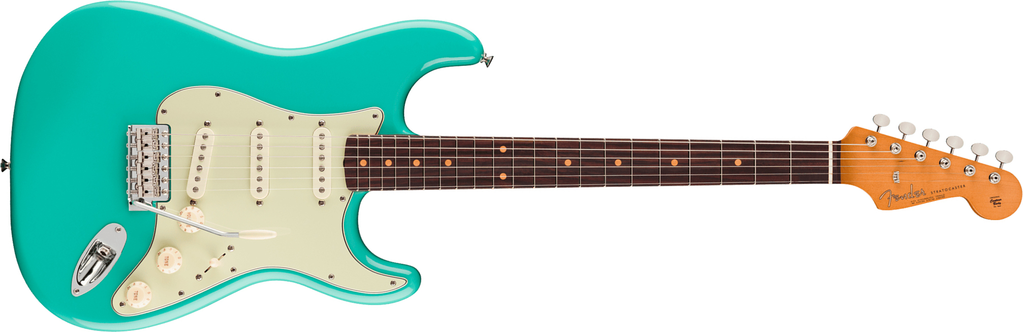 Fender Strat Early 60s Vintera 3 Mex 3s Trem Rw - Seafoam Green - Elektrische gitaar in Strat vorm - Main picture