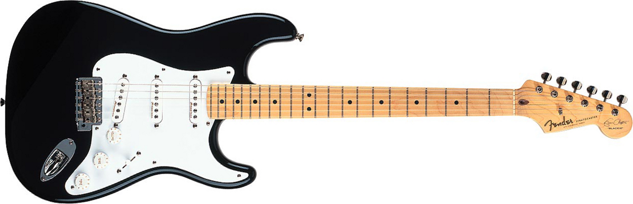 Fender Strat Eric Clapton Usa Signature 3s Trem Mn - Black - Elektrische gitaar in Str-vorm - Main picture