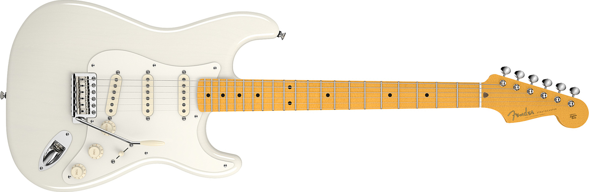 Fender Strat Eric Johnson Usa Sss Mn - White Blonde - Elektrische gitaar in Str-vorm - Main picture
