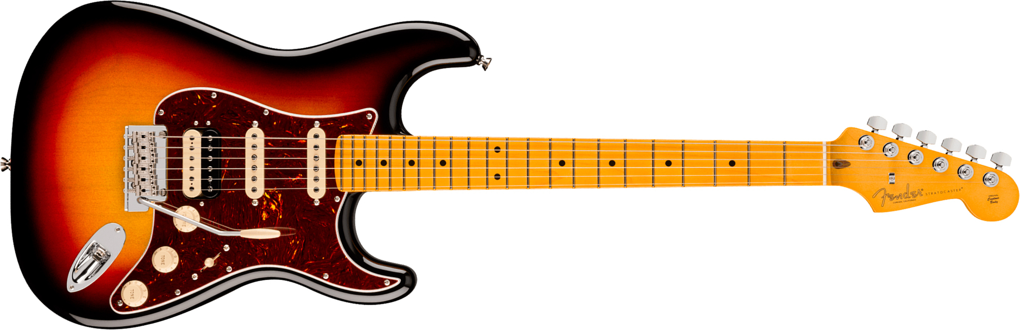 Fender Strat Hss American Pro. Usa Hss Trem Mn - 3-color Sunburst - Elektrische gitaar in Strat vorm - Main picture