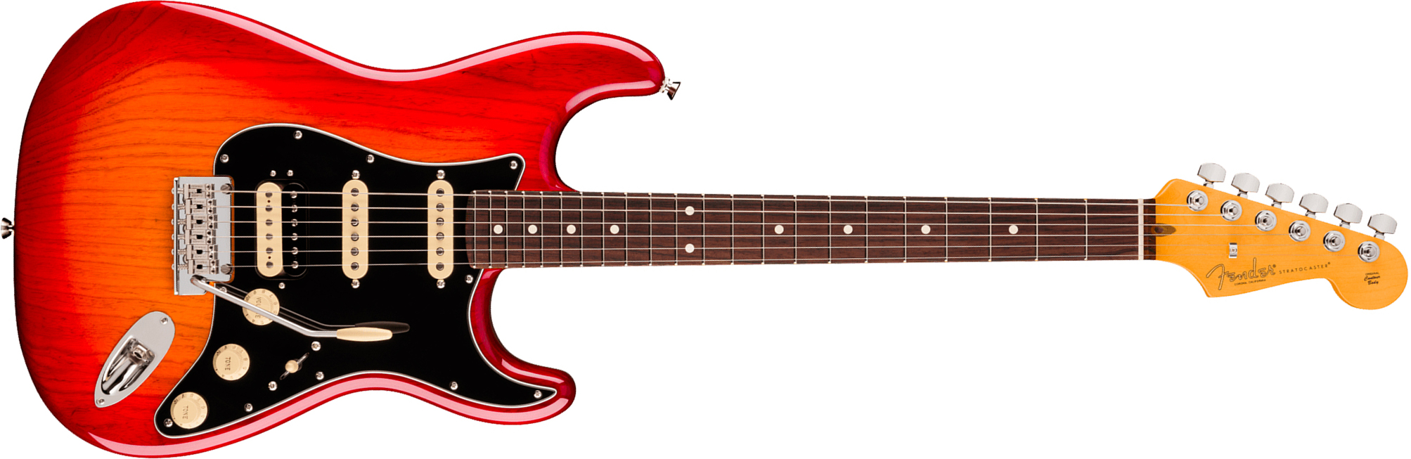 Fender Strat Hss American Pro. Usa Hss Trem Rw - Aged Cherry Burst - Elektrische gitaar in Strat vorm - Main picture