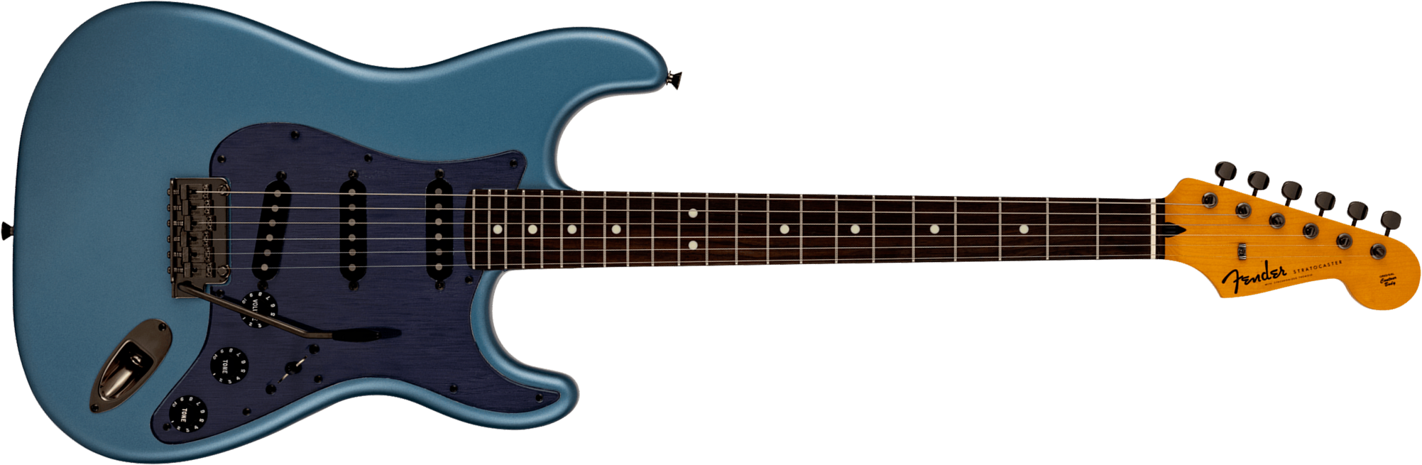 Fender Strat Hybrid Ii Mij Ltd Jap 3s Trem Rw - Matte Aero Blue - Elektrische gitaar in Strat vorm - Main picture