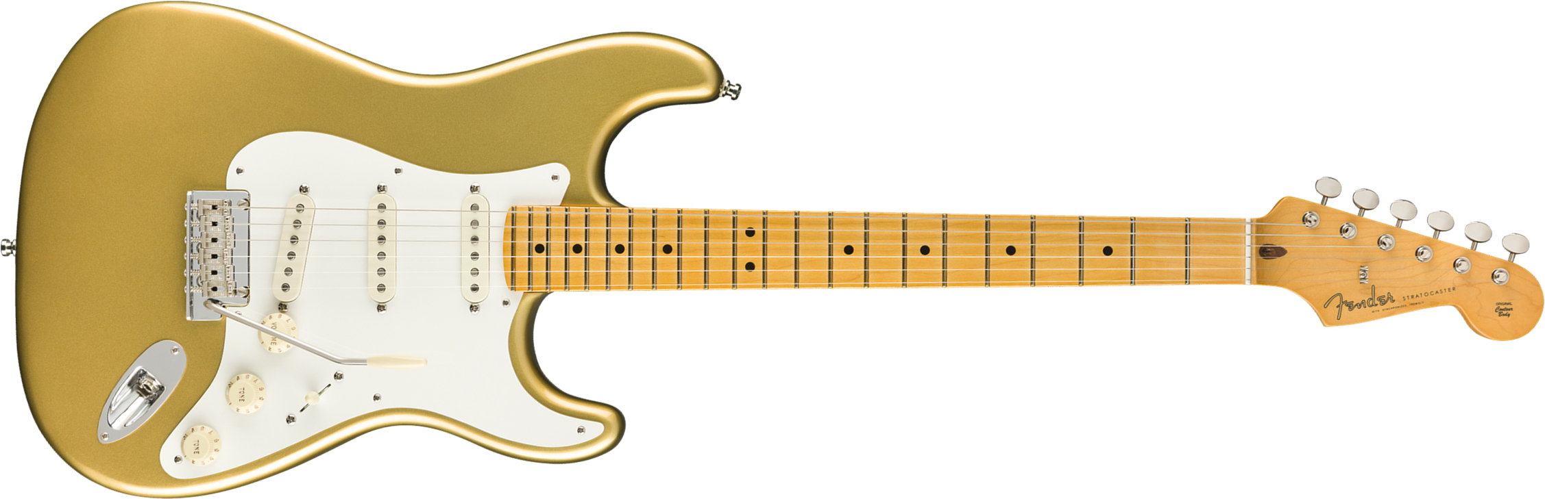 Fender Strat Lincoln Brewster Usa Signature Mn - Aztec Gold - Elektrische gitaar in Str-vorm - Main picture