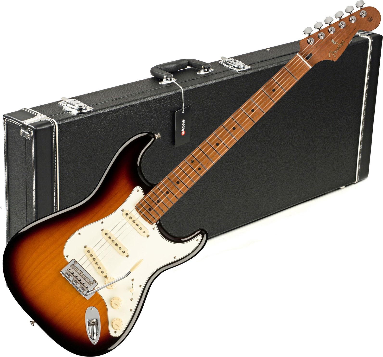 Fender Strat Player 1959 Texas Special Ltd Mex 3s Mn +etui X-tone 1501 - 2-color Sunburst - Elektrische gitaar set - Main picture