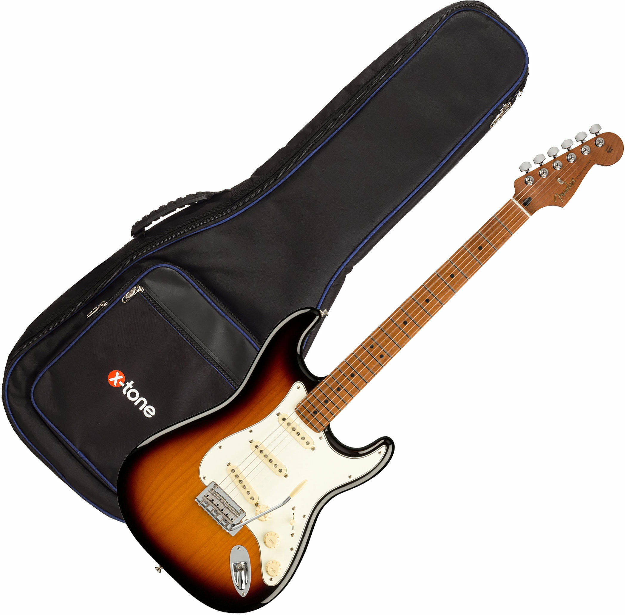 Fender Strat Player 1959 Texas Special Ltd Mex 3s Mn +housse X-tone 2015 Ele-bk - 2-color Sunburst - Elektrische gitaar set - Main picture