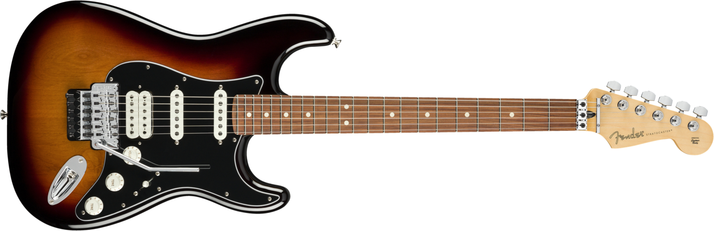 Fender Strat Player Floyd Rose Mex Hss Fr Pf - 3-color Sunburst - Elektrische gitaar in Str-vorm - Main picture