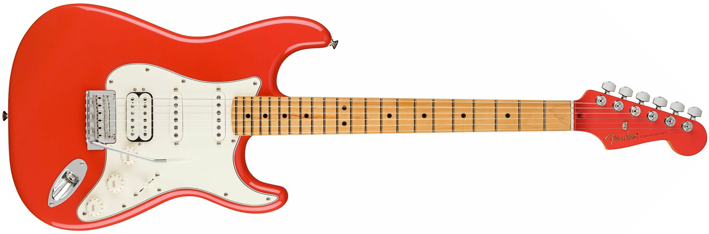 Fender Strat Player Hss Ltd Mex Trem Mn - Fiesta Red - Elektrische gitaar in Str-vorm - Main picture