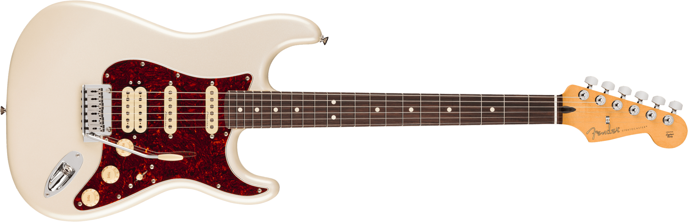 Fender Strat Player Ii Modified Mex Hss Trem Rw - Olympic Pearl - Elektrische gitaar in Str-vorm - Main picture