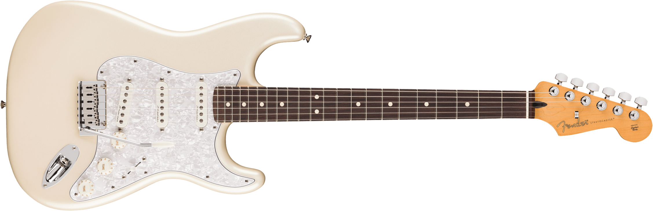 Fender Strat Player Ii Modified Mex 3s Trem Rw - Olympic Pearl - Elektrische gitaar in Str-vorm - Main picture