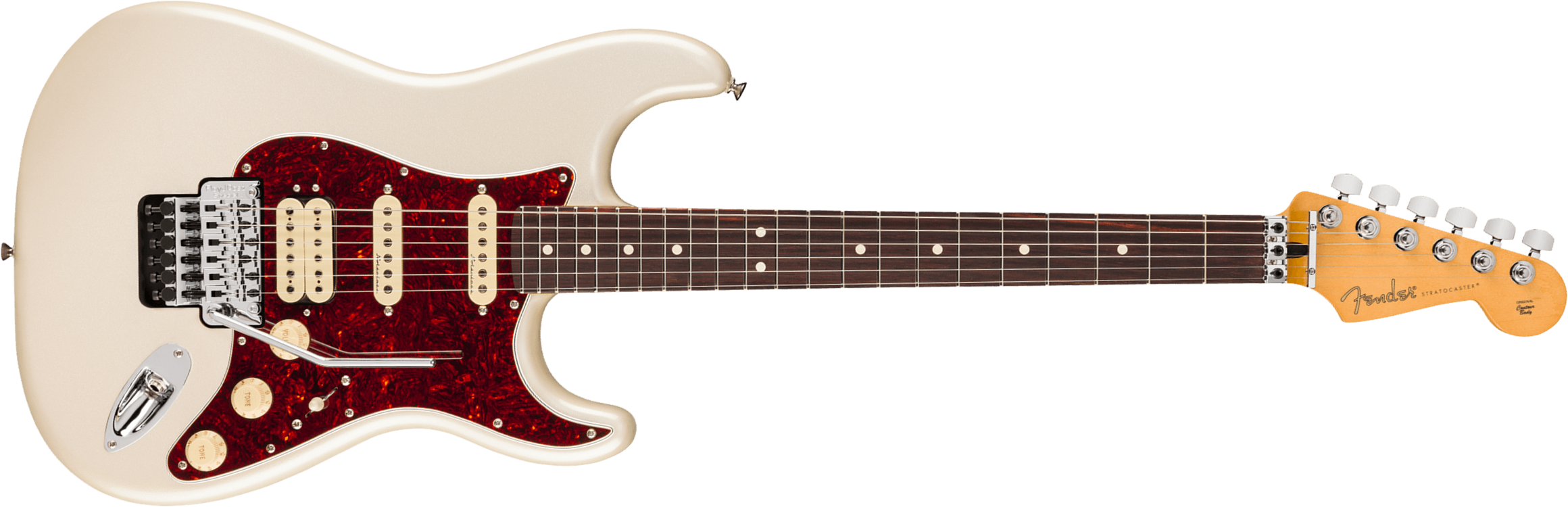 Fender Strat Player Ii Modified Mex Hss Fr Rw - Olympic Pearl - Elektrische gitaar in Str-vorm - Main picture