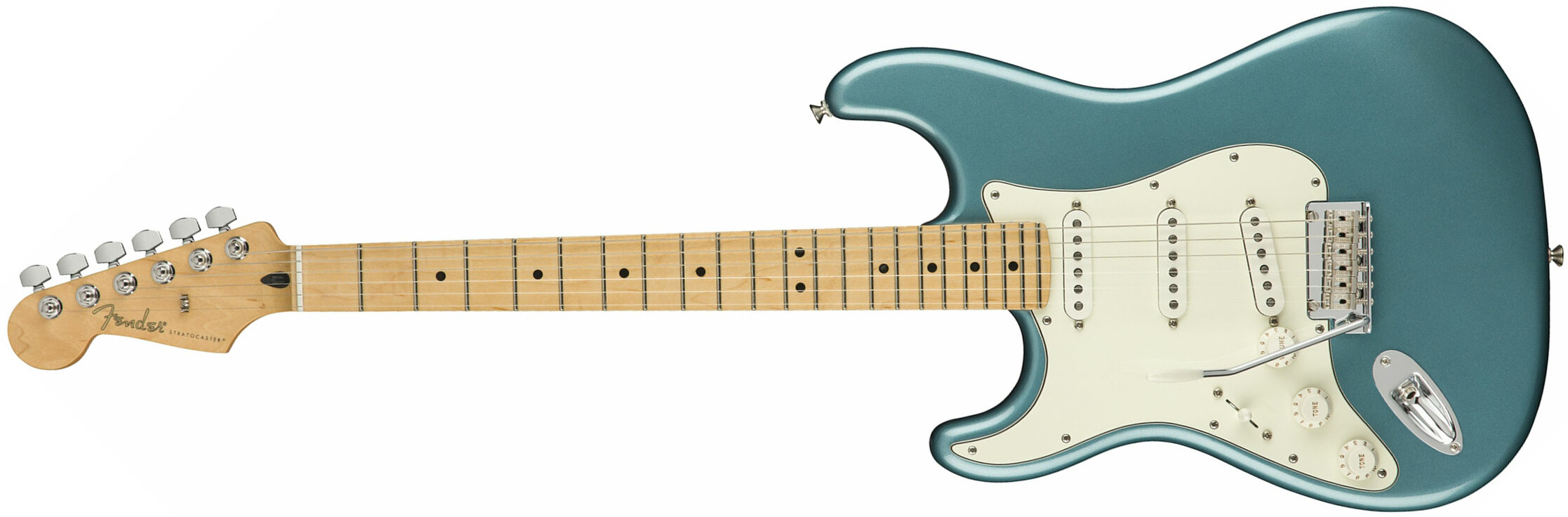 Fender Strat Player Lh Gaucher Mex Sss Mn - Tidepool - Linkshandige elektrische gitaar - Main picture