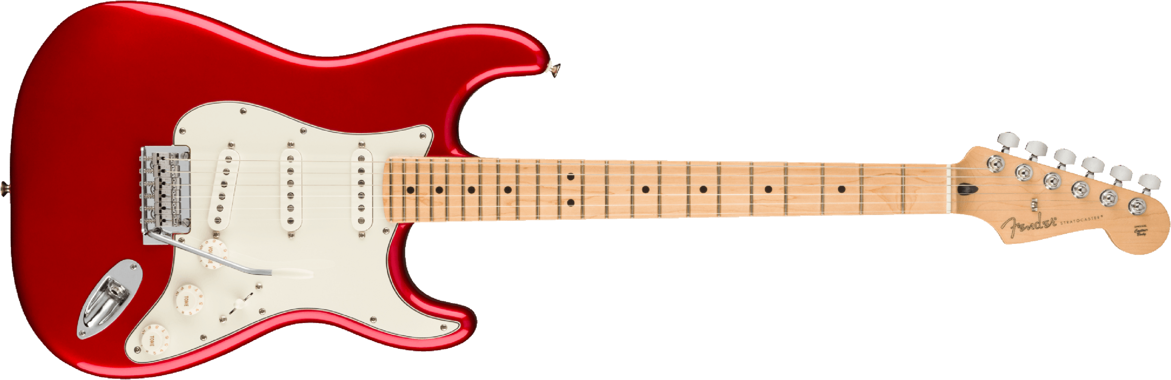 Fender Strat Player Mex 2023 3s Trem Mn - Candy Apple Red - Elektrische gitaar in Str-vorm - Main picture