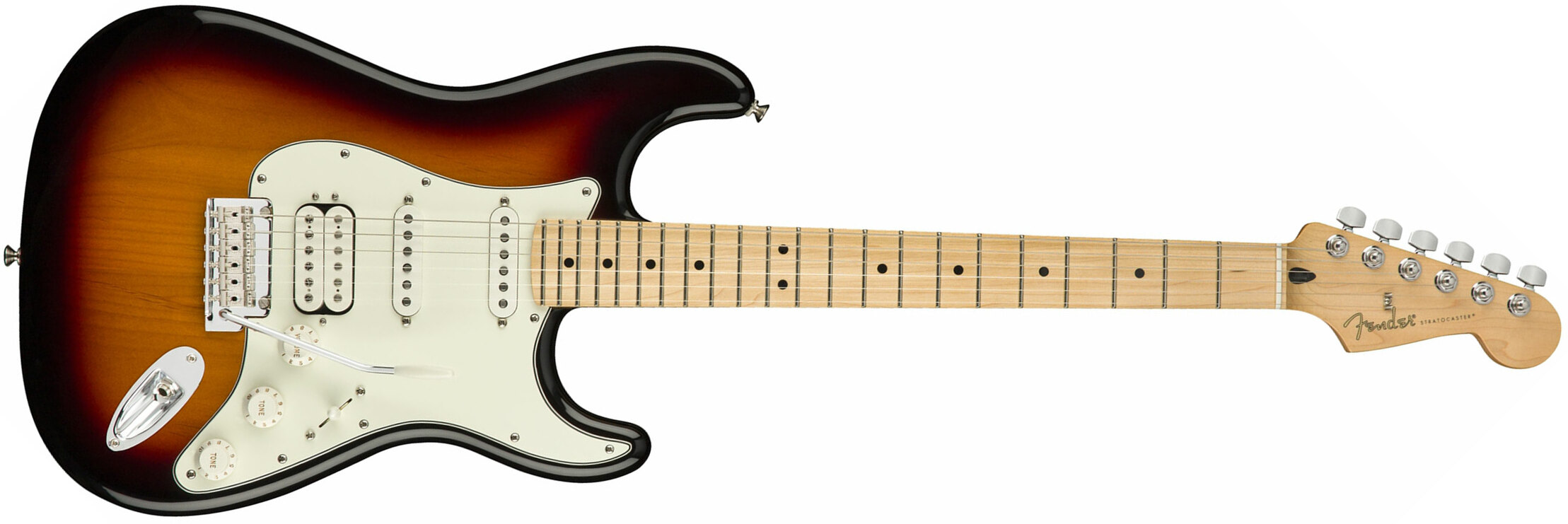 Fender Strat Player Mex Hss Mn - 3-color Sunburst - Elektrische gitaar in Str-vorm - Main picture