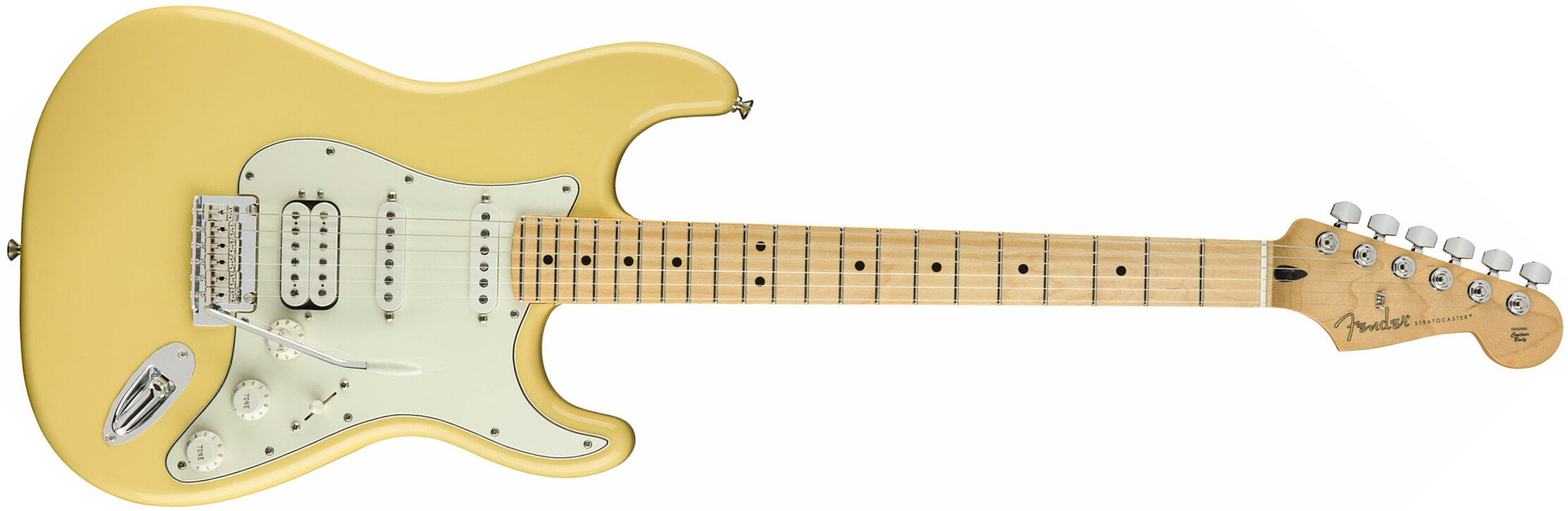 Fender Strat Player Mex Hss Mn - Buttercream - Elektrische gitaar in Str-vorm - Main picture