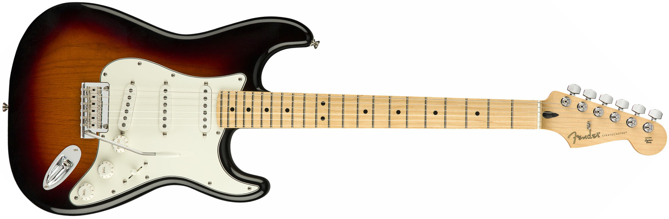 Fender Strat Player Mex Sss Mn - 3-color Sunburst - Elektrische gitaar in Str-vorm - Main picture