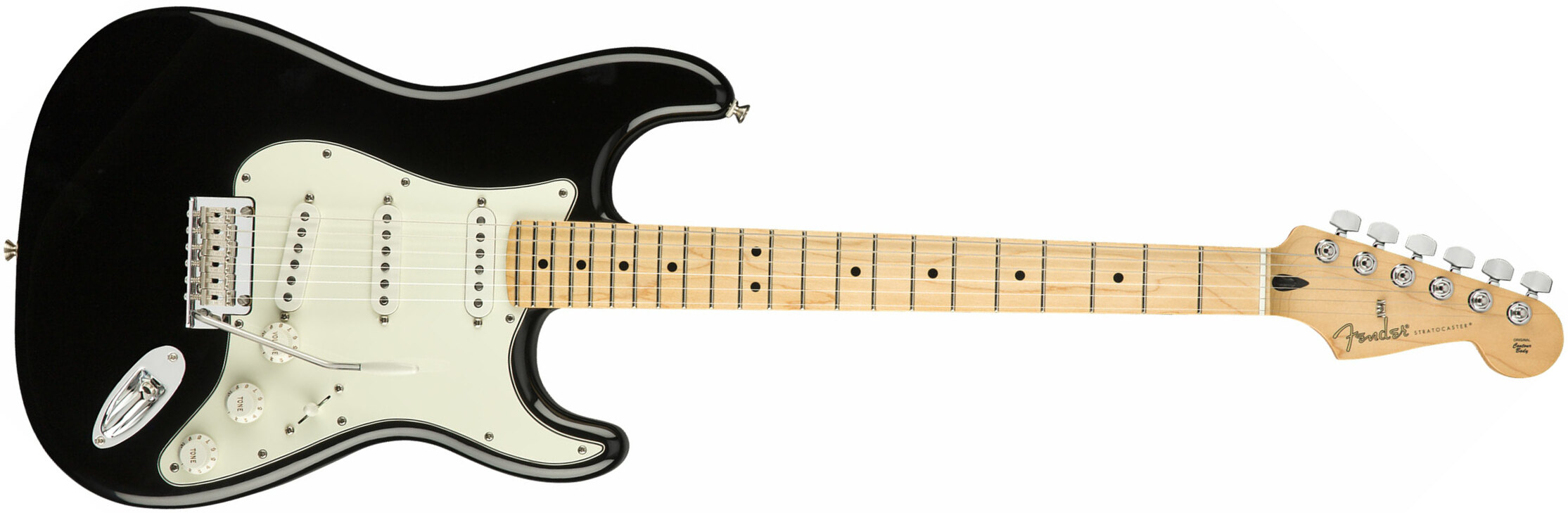 Fender Strat Player Mex Sss Mn - Black - Elektrische gitaar in Str-vorm - Main picture