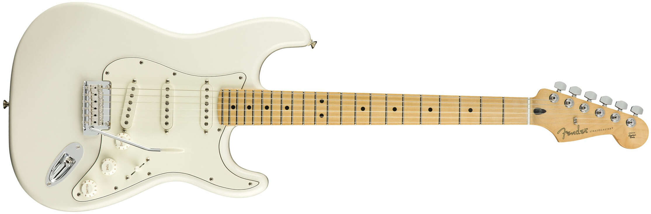 Fender Strat Player Mex Sss Mn - Polar White - Elektrische gitaar in Str-vorm - Main picture