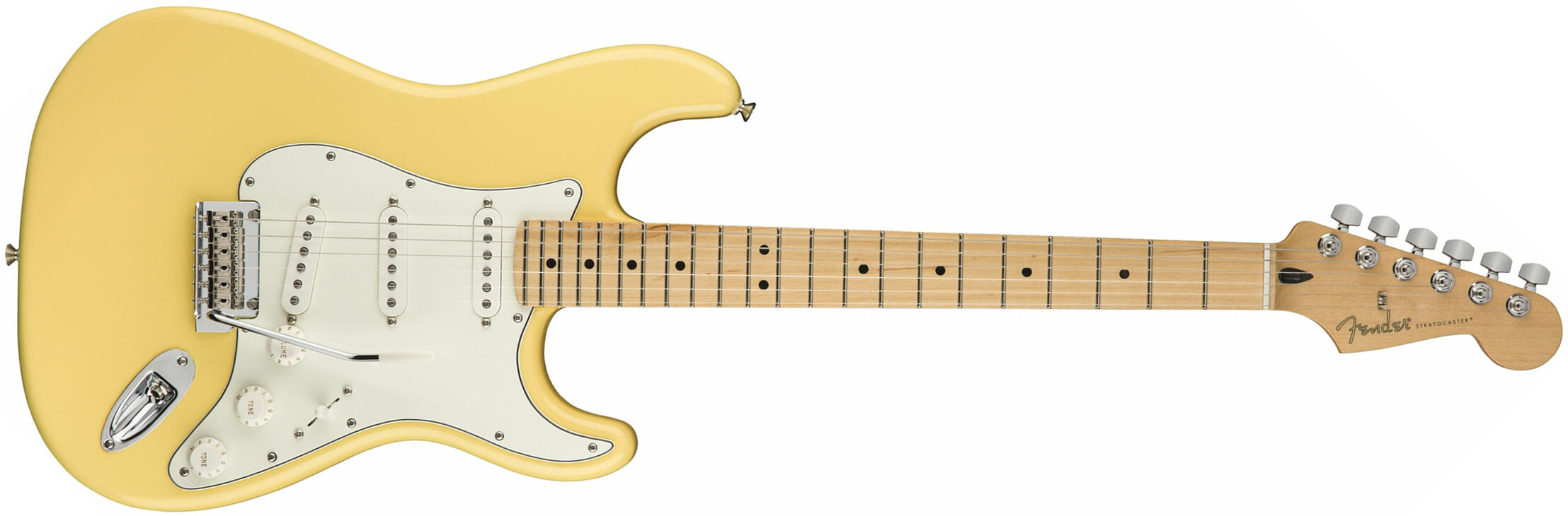 Fender Strat Player Mex Sss Mn - Buttercream - Elektrische gitaar in Str-vorm - Main picture